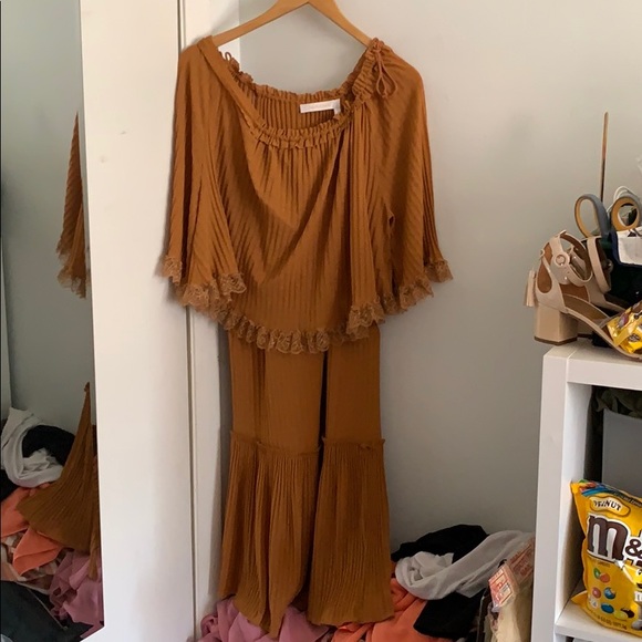 See By Chloe Dresses & Skirts - NWT see by chloe mustard pleated dress size xs